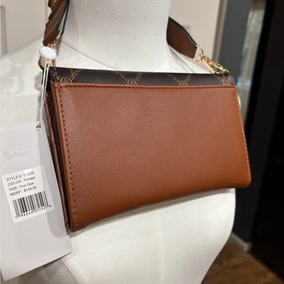 Valentino Orlandi Brown Crossbody Bag, signature, chocolate, tan, brown, small - Picture 12 of 16